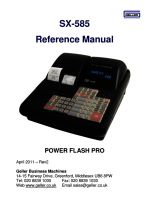 SX-585 and Geller SX-585 programming manual